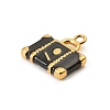 304 Stainless Steel Enamel Pendants STAS-Z199-05G-02-2
