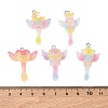 Transparent Resin with Alloy Pendants RE-CBA14F0-03-3