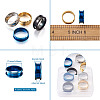 316L Titanium Steel Grooved Finger Ring Settings FIND-TA0001-13-26