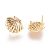 Brass Cubic Zirconia Stud Earring Findings X-KK-S350-006G-1