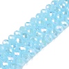 Electroplate Glass Beads Strands EGLA-A044-J6mm-B04-1