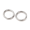 Tarnish Resistant 304 Stainless Steel Open Jump Rings STAS-N015-10-6x0.8mm-4