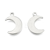 Tarnish Resistant Crescent Moon Stainless Steel Charms Pendants STAS-Q168-06-1