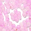 Frosted Transparent Acrylic Beads OACR-F013-13K-1