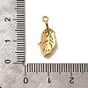 Brass Micro Pave Cubic Zirconia Pendants KK-B152-13C-G-3
