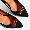 ARRICRAFT 4Pcs 2 Style Flower Glass Rhinestone Shoe Decoration AJEW-AR0001-79A-7