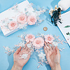 2Pcs Polyester Computerized Embroidered Appliques DIY-CY0003-42-3