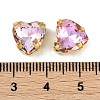 Brass Glass Rhinestone Sew on Rhinestones RGLA-B004-03B-G-3