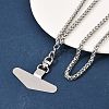 304 Stainless Steel Universal Phone Tether Tabs NJEW-D342-01P-4