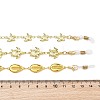 Ocean Series Shell & Starfish & Turtles 304 Stainless Steel Eyeglass Chains AJEW-EH00409-6