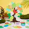 Olycraft 4 Bags Butterfly Leaf Flower EVA Foam Stickers Set DIY-OC0010-71-5