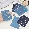 20Pcs 10 Styles Rectangle Cloth Patches PATC-CY0001-64-3