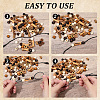 100Pcs 7 Styles Plastic and Wood Beads KY-PA0001-17-6