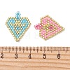 3Pcs 3 Colors MIYUKI Glass Seed Pendants PALLOY-MZ01333-3