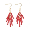 Baking Paint Glass Seed Beads Dangle Earrings EJEW-JE03786-2