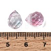 Electroplate Transparent Glass Beads GLAA-A045-05G-3