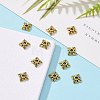 Tibetan Style Alloy Bead Caps X-TIBEB-Q018-AG-FF-6