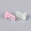 Luminous Frosted Transparent Acrylic Beads TACR-T029-21H-3