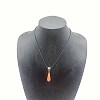 Synthetic Goldstone Teardrop Pendant Necklaces for Women NY3810-5-1