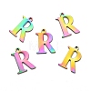 Ion Plating(IP) 304 Stainless Steel Alphabet Charms STAS-H122-R-M-2