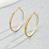 Vintage Stainless Steel Hoop Earrings X-ZA9910-5