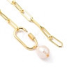 Natural Cultured Freshwater Pearl Pendant Necklaces NJEW-JN03087-3