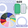 18Pcs Embroider Thread Iron on/Sew On Patches PATC-WH0023-91-2