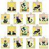 14Pcs 7 Style Alloy Enamel Pendants ENAM-CJ0005-59-1