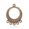 Tibetan Style Alloy Chandelier Component Links PALLOY-G168-17AB-1