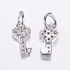Long-Lasting Plated Brass Micro Pave Cubic Zirconia Charms LS-X-ZIRC-F069-48P-2
