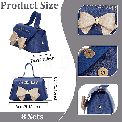 Foldable Imitation Leather Wedding Candy Magnetic Bags CON-WH0084-48G-01-1