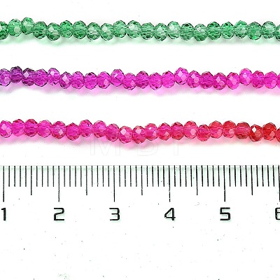 Transparent Painted Glass Beads Strands DGLA-A034-T2mm-A24-1