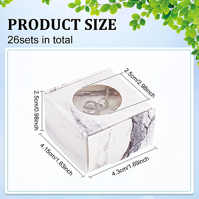 Folding Cardboard Paper Boxes with Round Visible Window CON-WH0094-17-1