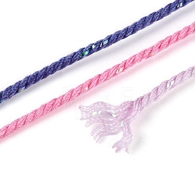 30M Segment Dyed Macrame Cotton Cord OCOR-T018-01O-1