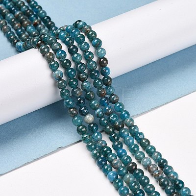 Natural Apatite Beads Strands X-G-D856-01-4mm-1