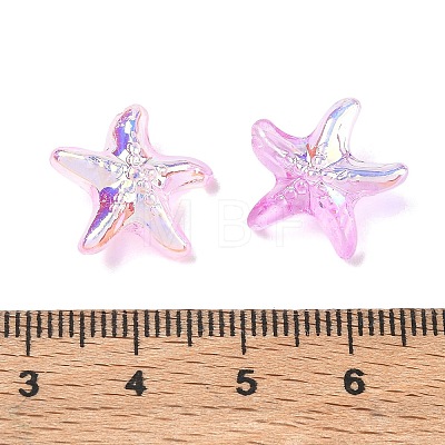 Ocean Theme Electroplate Transparent Glass Beads GL-CBA9C2A-01C-1
