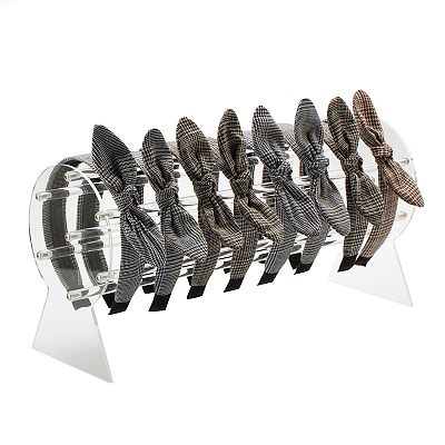 Acrylic Headband Organizers Display Stand OHAR-PW0001-134C-1