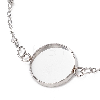 304 Stainless Steel Cable Chain Satellite Chain Bracelet Making BJEW-JB13164-04-1