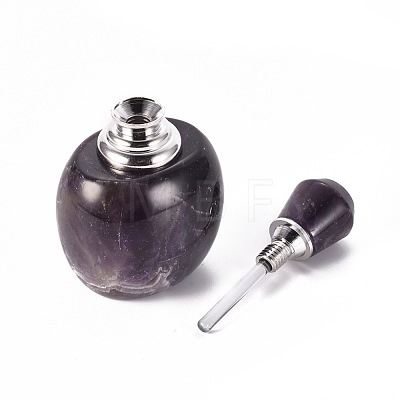 Natural Amethyst Openable Perfume Bottle G-K295-E05-P-1