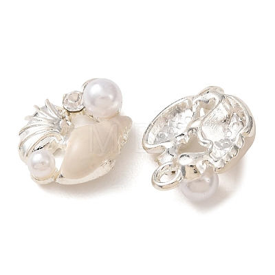 Alloy with Crystal Rhinestone & Enamel Pendants RB-CBAC8D9-01S-01-1