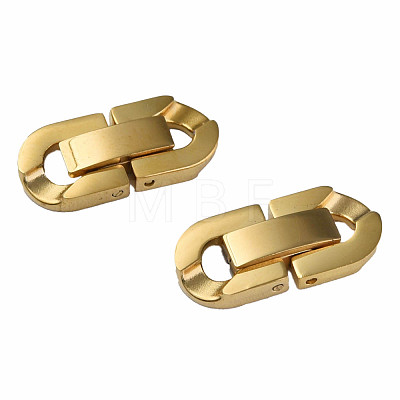 304 Stainless Steel Fold Over Clasps STAS-N087-48B-02G-1