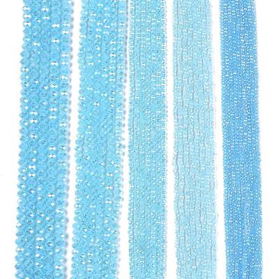 Electroplate Glass Beads Strands EGLA-A044-J8mm-B04-1