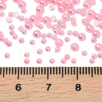 Electroplated Opaque Flat Back Resin Cabochons LS-RESI-XCP0002-45D-1