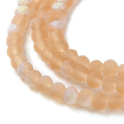 Imitation Jade Glass Beads Strands EGLA-A034-T2mm-MB23-1