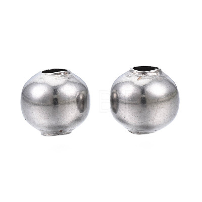 Round 304 Stainless Steel Beads STAS-TAC0004-6mm-P-1