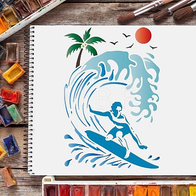 Large Plastic Reusable Drawing Painting Stencils Templates DIY-WH0202-235-1