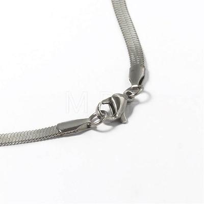 304 Stainless Steel Necklaces NJEW-D265-07P-1