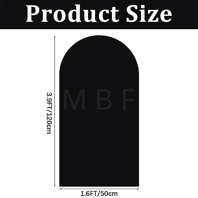 1Pc Polyester & Spandex Wedding Arch Cover Cloth DIY-CN0004-09C-04-1