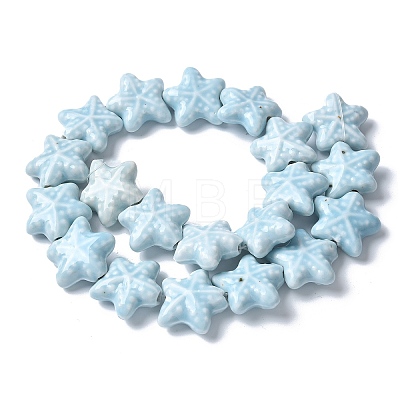 Ocean Series Handmade Porcelain Beads X-PORC-R002-05-09-1