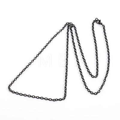 304 Stainless Steel Cable Chain Necklaces X-STAS-F016-21B-1